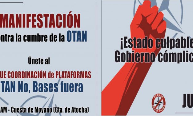 Llamamiento a la movilización contra la cumbre de la OTAN en Madrid