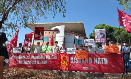 Escrito unitario de solidaridad con el PDP presentado en la embajada de Corea del Sur